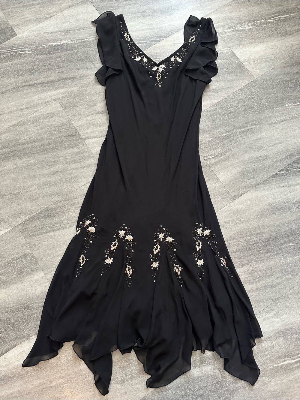 Y2K black S.L. Fashions sleeveless dress 14